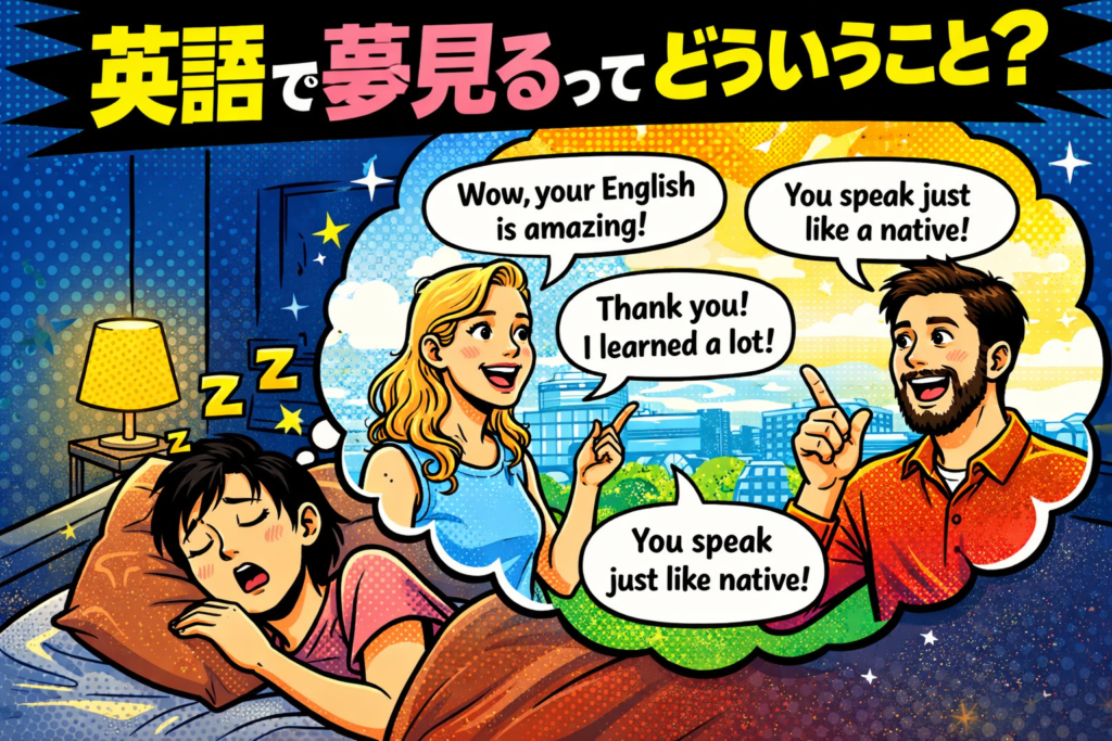 英語で夢を見るのは成長のサイン?